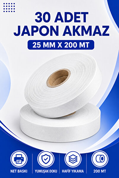 Küresel Etiket Barkod 25X200Mm Japanese Not Cracked |   30 Pieces |   200m | ...