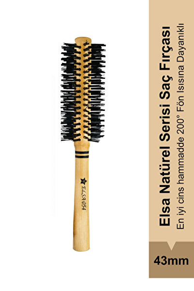 Elsa Fırça Perie de păr naturală Elsa Professional 0.54 43 mm – Perie profesi...