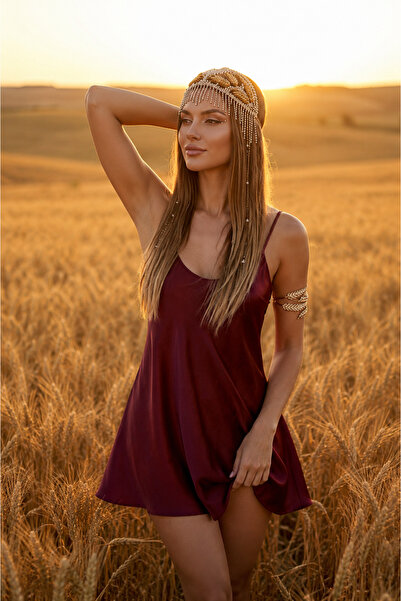 Pico L'intimo Saten Askılı Kısa Gecelik-Bridal & Balayı Koleksiyonu