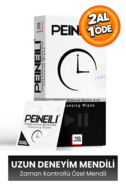PEINEILI Genital Area Care Wipes 10 Uses Uzun Deneyim Mendil 10 Kullanımlık