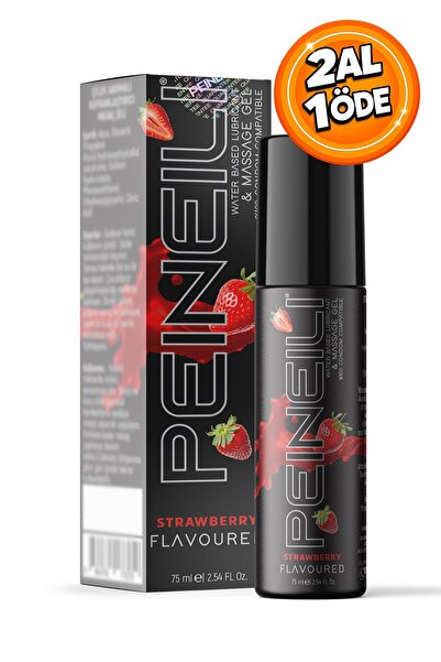PEINEILI Çilekli Kayganlaştırıcı Jel Masaj Jeli Su Bazlı Strawberry Lubricant...