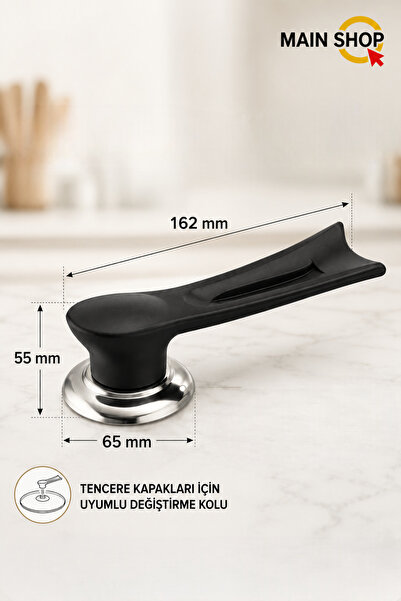 MAİN SHOP 1 Adet Isıya Dayanıklı Dikey Tasarım Tencere Tava Kapağı Tutma Kolu...