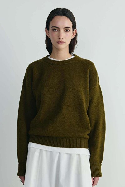 Suud Collection Πουλόβερ Χακί Μπέλα oversized
