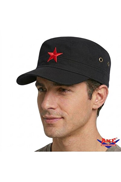 AXE SPORTSWEAR Șapcă Castro ajustabilă cu broderie stea de vară, cu velcro pe...