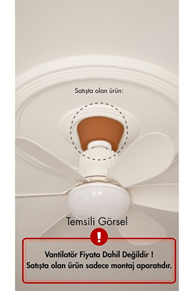 KushKafa e27 (Duy Tipi) Vantilatör Askı Aparatı