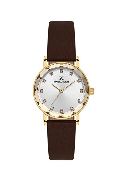 Daniel Klein Kasası Gold Kahverengi Siyah Renk 28 Mm Hediye Paketli Kadın Kol...