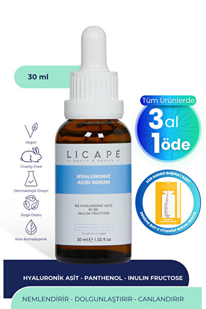 Licape Nemlendirici Aydınlatıcı Dolgunlaştırıcı Hyaluronik Asit Pantenol B5 P...