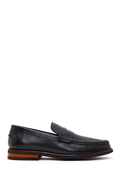 Derimod Men's Black Shoes, Leather Loafer 26Sfd6704Ft