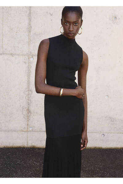 MANGO Woman Perkins Collar Dress