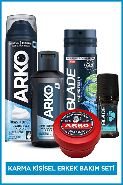 Arko Men Erkek Kişisel Bakım Karma Set(Tıraş Köpüğü & Kolonyası,Deodorant & R...
