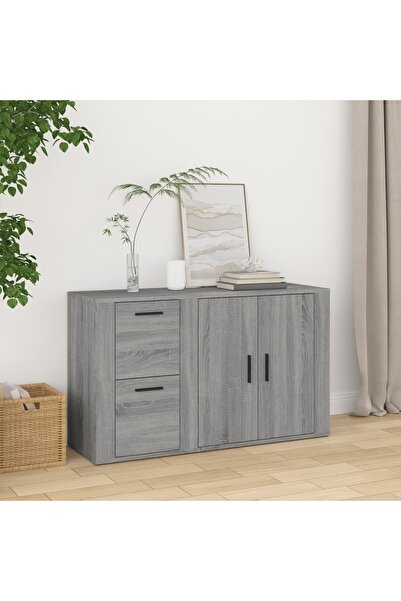 Concept Servantă, gri sonoma, 100x33x59,5 cm, lemn compozit