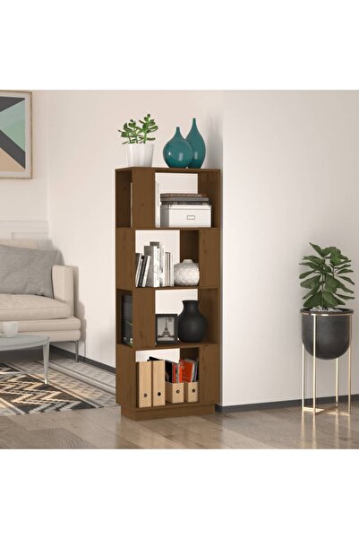 Concept Bibliotecă/Separator cameră maro miere 51x25x132 cm lemn pin