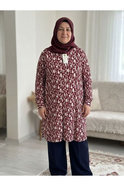 SENFONİ Büyük Beden Viskon Tunik