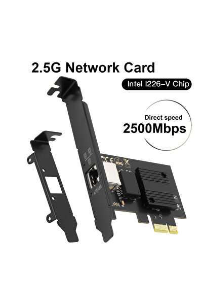 Choice1 بطاقة شبكة إيثرنت جيجابت 2.5G بمنفذ واحد/منفذين من نوع Intel I226، تد...
