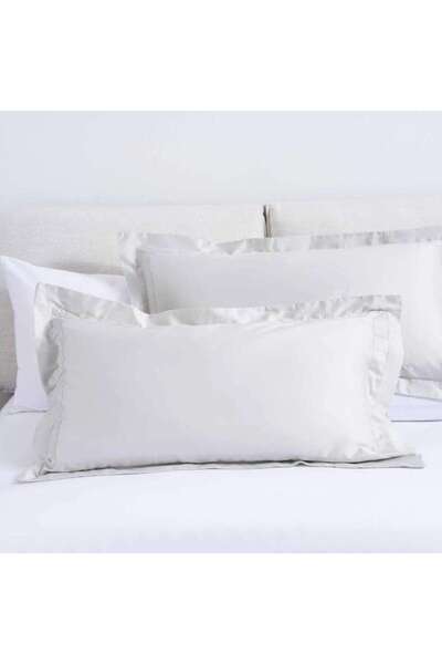 PAN HOME Luxe Cotton Tencel 2-piece Oxford Pillow Case Set 50x90+5cm - Grey