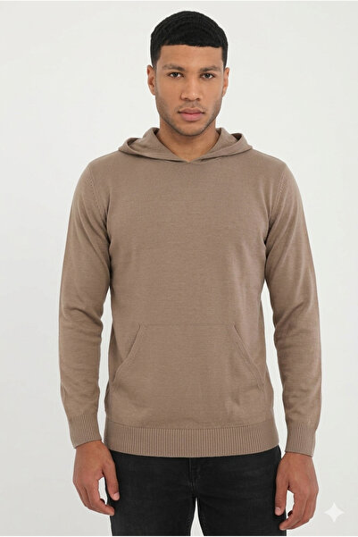 Dufy Vizon Erkek Slim Fit Kapüşonlu Kazak - 97324