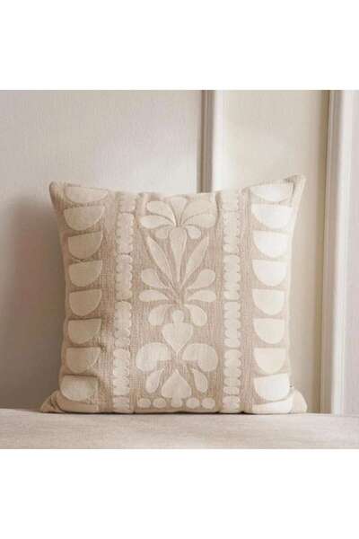 PAN HOME Megan Abstract Downfeel Filled Cushion 50x50cm-natural