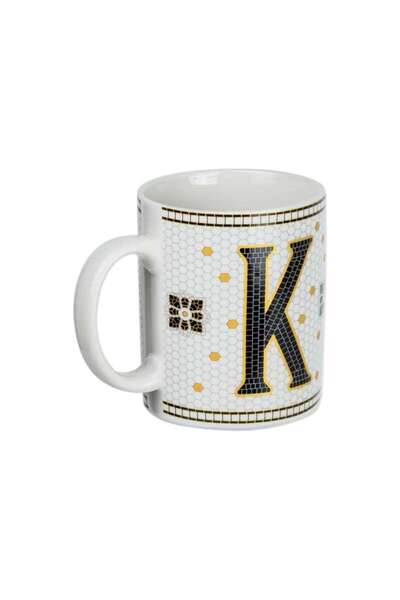 PAN HOME Alphabet K Mug 300ml -white