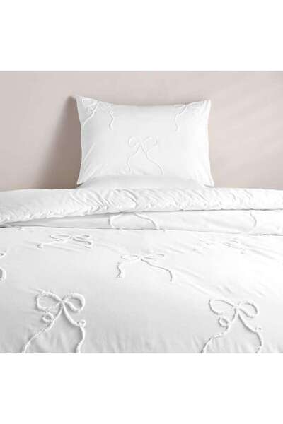 PAN HOME Bowknot 2-piece Full Comforter Set 160x220cm - White