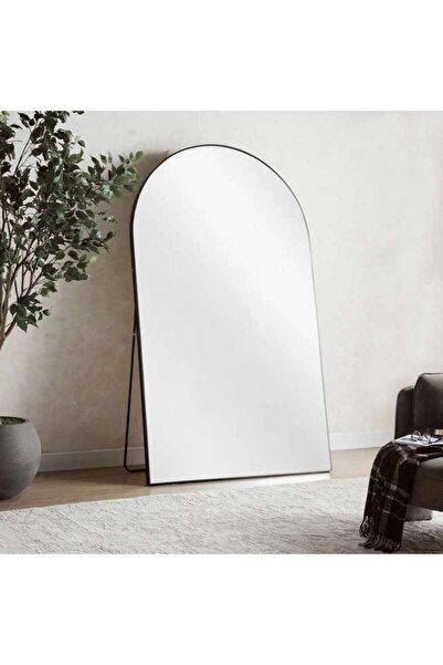 PAN HOME Stanley Metal Arch Cheval Mirror 120x200cm - Black