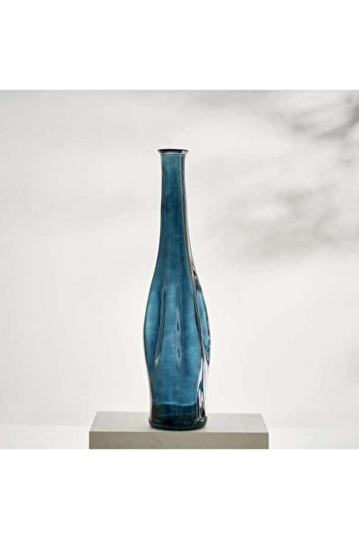 PAN HOME Everest Recycled Glass Vase 23x80cm - Blue