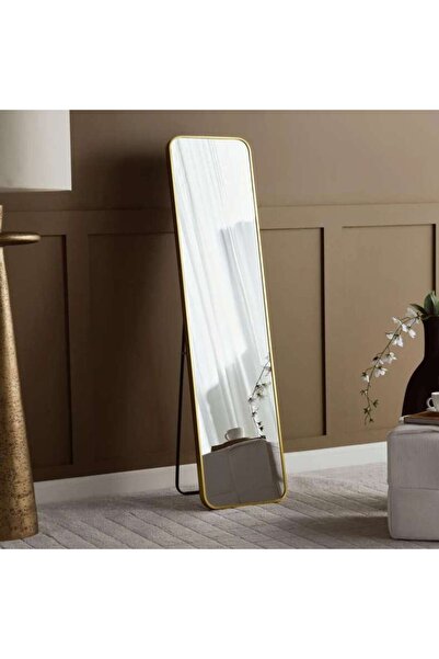 PAN HOME Stanley Metal Cheval Mirror 40x4x160cm - Gold