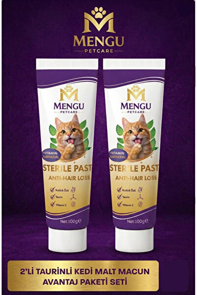 mengu petcare Tüy Dökülme Engelleyici, Tüy Yumağı ve Kusma Önleyici Multivita...