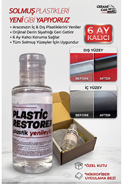 Ceramicar Custom Plastic Restorer 50ml - Solmuş Plastik Yenileyici & Parlatıc...