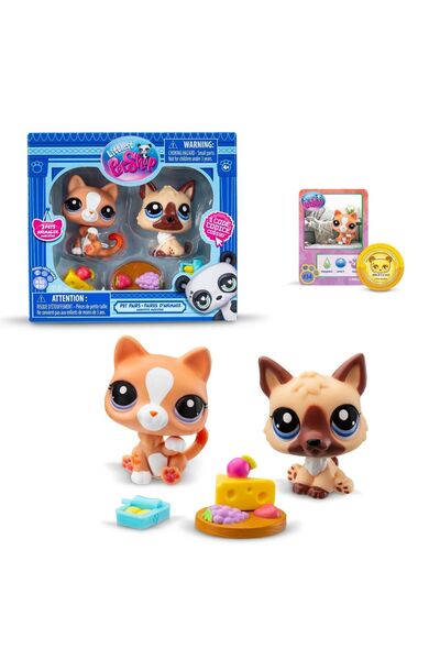 Littlest Pet Shop LPS Minişler Littlest Pet Shop Köpek ve Kedi 2'li Figür Seti