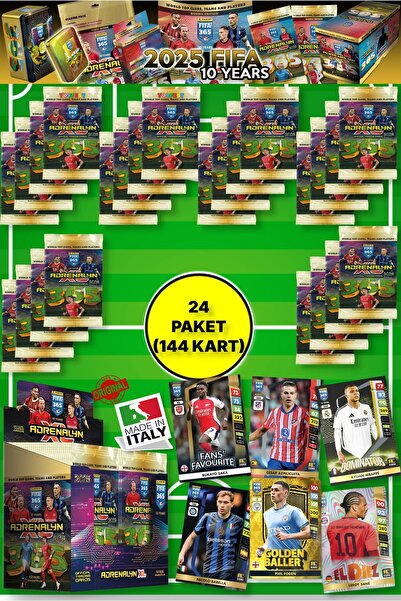 TOYFEST Panini Adrenalyn Fifa 365 - 2025 Official Trading Card Futbolcu Kartl...