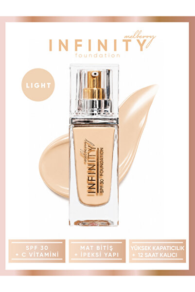 Melberry Infinity Fondöten Light Büyük Boy 40 ml Foundation