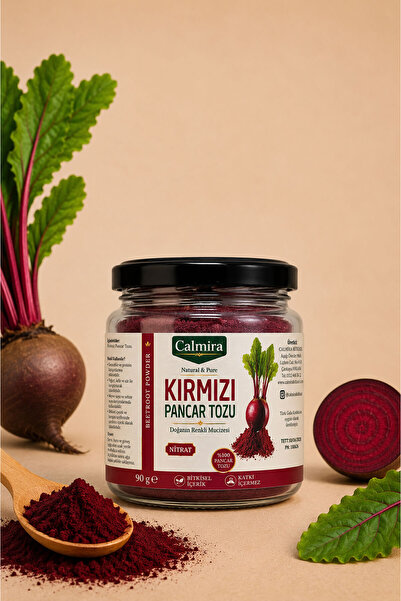 CALMİRA Pancar Tozu 90 g | Kırmızı Pancar Kökü Tozu | Red Beet Powder