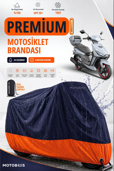 Motobros غطاء دراجة نارية من قماش يوكي كاسبر، غطاء محرك مقاوم للماء، قماش مظل...