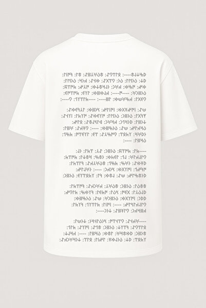 nirvoda Tricou imprimat cu inscripții oversize Orhun Bilge Kağan - în turcă ș...