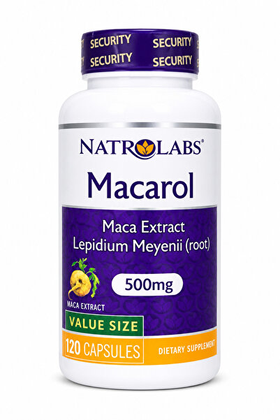 NATROLABS Macarol Maca Kökü Ekstresi 500 Mg 120 Kapsül | Libido ve Enerji Des...