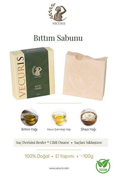 VECURIS Bıttım Sabunu | Menengiç & Kayısı Çekirdeği Yağı İle Saç & Deri Onarı...