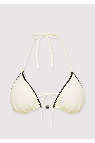 Mavi Boncuk Detaylı Üçgen Bikini Üstü 1914066-70053
