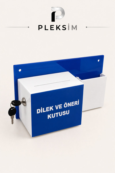 ulusoypleksi Kilitli Dilek ve Öneri Kutusu Pleksi Duvar Tipi Şikayet ve Talep...