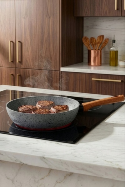 Bonera Tigaie din granit cu bază de inducție 24 cm