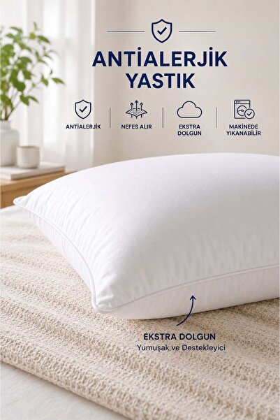 conzaliza Mikrofiber Antialerjik Silikon Dolgulu Yastık