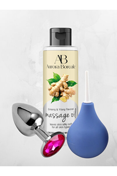 AŞKIN DEPOSU AŞKINDEPOSU Ginseng Masaj Yağı 150 ml Temizleme Pompası Taşlı Çe...