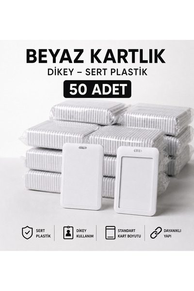 RoyalVance 120 de bucăți Suport vertical pentru ecuson din plastic alb pentru...