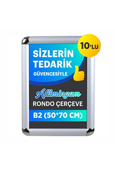 50x70 Cm Alüminyum Rondo Köşe Açılır Kapanır Çerçeve