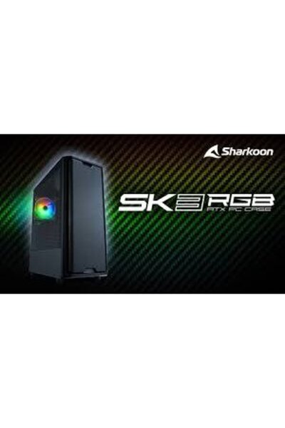 SHARKOON SK3 RGB, carcasă tip turn (negru)