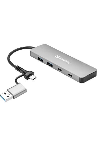 Sandberg 136-64 USB-C/A σε 2xUSB-A+2xUSB-C Διανομέας