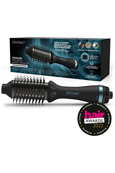 Revamp Perie cu aer cald 900W, oval brush 37x58mm, funcție ionică Quad-Ion, 3...