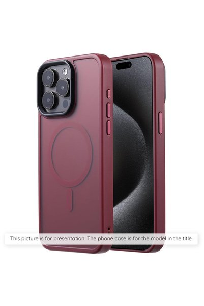 Techsuit Husă pentru iPhone 16 Plus - Seria HaloFrost MagSafe - Bordeaux
