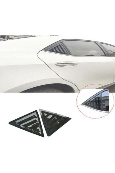 beyaztuning Toyota Corolla Kelebek Cam Kaplama Vizörü Parlak Siyah 2014-2020