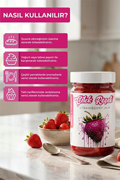 Kocaseyit Yöresel Çilek Reçeli 400 Gr