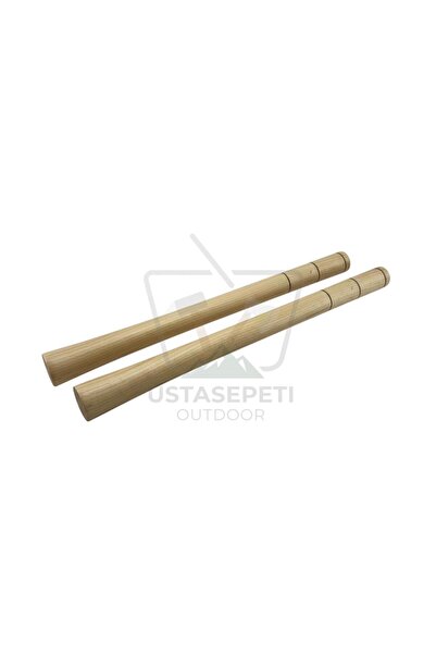 2-Piece Hornbeam Wood Craft Handle 42cm (Compatible with our Cutter, Mini Axe, Mini Digging Products)